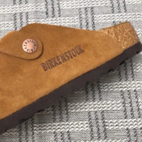 BEST NWT | Women's Mink Suede Birkenstock Boston Shoes - Narrow Fit - Picture 4 of 5